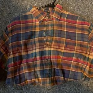 polo button up flannel